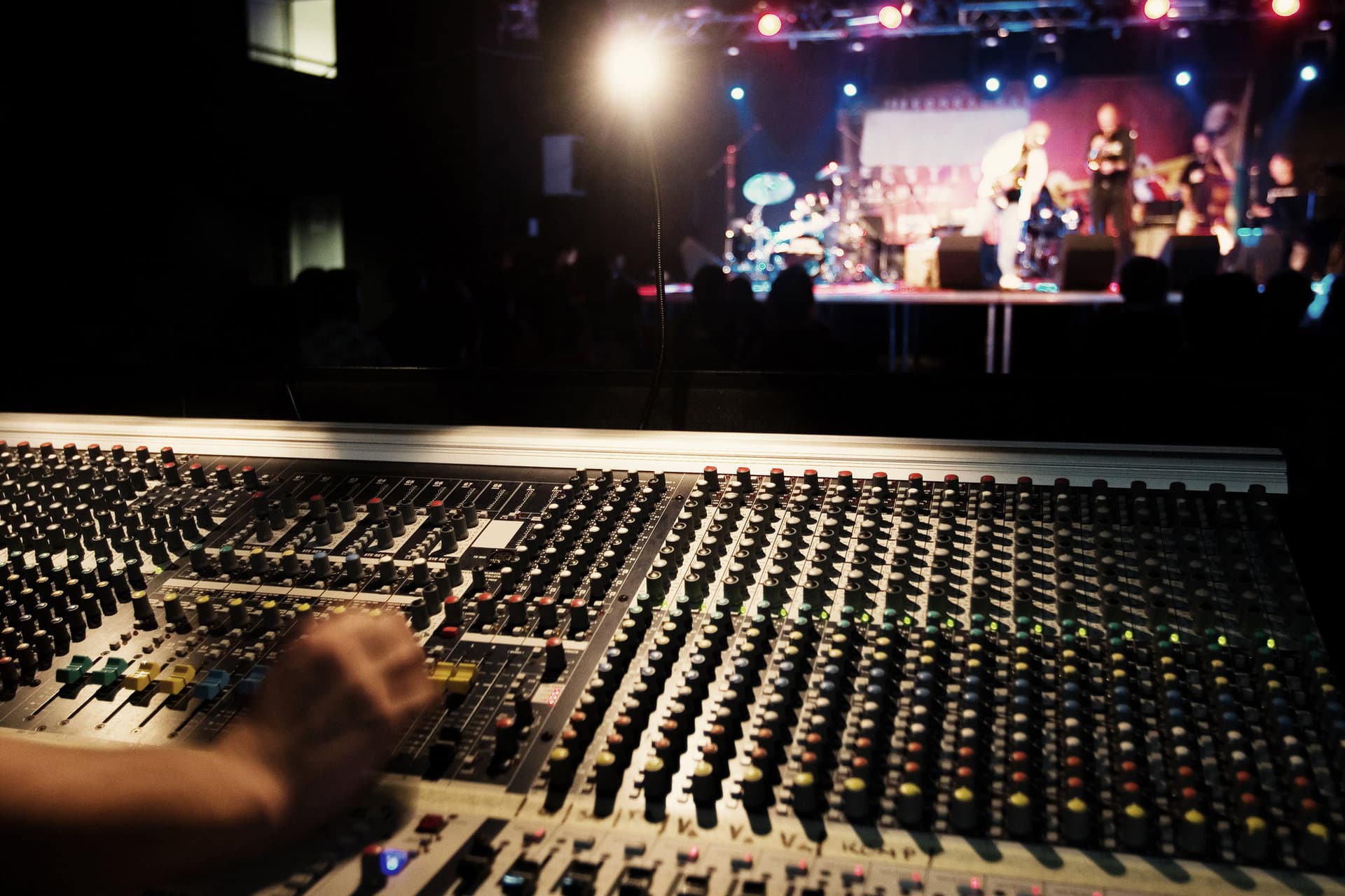 Professional audio mixing console
